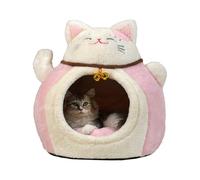 Lpoppcx Lit Caverne pour Chat d'hiver,Cabane Semi-Fermée Chiot - Lit De Sommeil Chaud pour Chat | pour Maison Salon Chambre Appartement Nuit Sommeil Jour Sieste Refuge Sauvetage Vétérinaire