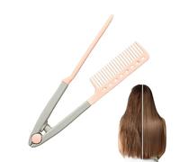 Lpoppcx Peigne Lisseur - Peigne Brushing Lisseur | Brosse e en V pour Lissage Parfait | Pour Déplacements Vacances Week-end Sortie