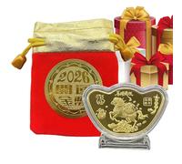 Lpoppcx Pièce de Collection | Pièce du Nouvel an | pour Bénédiction Richesse Succès Adultes