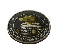 Lpoppcx Pièce pour Collectionneurs,Pièce Série Alligator | Art de Collection pour Amateurs d'Histoire Maritime Passionnés de Floride Hommes et Décoration Intérieure Collectionneur