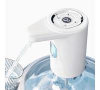 Lpoppcx Pompe distributrice d'eau,Rechargeable USB Portable avec 4 Vitesses et 2 Trous - Pompe distributrice pour bonbonne d'eau,pour Pique-Nique, Maison, Cuisine, Bureau, Camping, Voyage Et