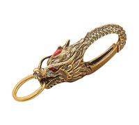 Lpoppcx Porte-clés,Porte-clés Tête De Dragon En Laiton | Pendentif Accessoire pour Femme et Homme Voiture Sac à Main Sac