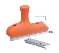 Lpoppcx Raboteuse À Bande De Bord | Râpe À Bois Chanfrein Et Biseautage | Affleureuse Manuelle De Précision Pour Coupe Droite Courbe Sur Bois PVC Biseautée
