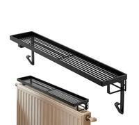 Lpoppcx Radiateur sans perçage, embout en acier, peu encombrant, résistant à la chaleur sur le banc de radiateur, pour la maison, le dortoir d'étudiant, l'appartement, la chambre à coucher, le salon