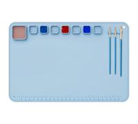 Lpoppcx Tapis en silicone pour travaux manuels - Feuille de peinture en silicone antiadhésive résistante à la chaleur 60 x 40 cm,Accessoires de peinture lavables sans taches pour garçons, filles,
