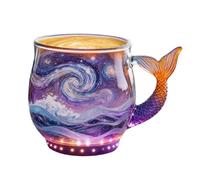 Lpoppcx Verres À Café Glacé,Vaisselle De Boisson Vague Marine - Tasses À Boisson Décor De Table Basse - Pour boissons chaudes froides décor maison bureau dortoir restaurant bar adultes