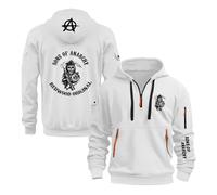 LPPALsjd Sweat À Capuche Imprimé pour Hommes pour A.na.rc.h.y S.on.s Veste À Demi-Zip Pulls À Manches Longues Sweats À Capuche Vêtements De Sport À Capuche -BS||XXL