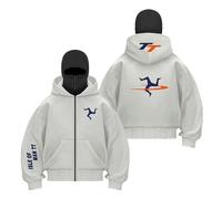 LPPALsjd Sweat Shirt À Capuche Zippé pour Homme Sport I.s.l.e of M.a.n T..T Coupe Vent Manches Longues D'entraînement D'extérieur Patchwork-QHSe||XX_l