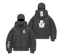 LPPALsjd Sweat Shirts À Capuche Et Capuches Zippés pour Hommes R.a.in.bo.w S.IX S.ie.g.e Survêtements Amples Manteaux Sport Hauts Imprimés Doubles D'extérieur-HuiSe||m