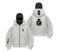 LPPALsjd Sweat Shirts À Capuche Et Capuches Zippés pour Hommes R.a.in.bo.w S.IX S.ie.g.e Survêtements Amples Manteaux Sport Hauts Imprimés Doubles D'extérieur-QHSe||m