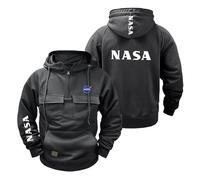 LPPALsjd Sweats À Capuche pour Hommes Confortables pour La Rue pour La NASA Pulls Sweat-Shirts Manteaux À Capuche Hauts À Manches Longues À Capuche Vestes -SHS||3XL