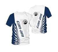 LPPALsjd T-Shirt Imprimé pour Hommes pour Can-am Cozy Training À Manches Courtes Soft Tee Top Vêtements Ras du Cou À Manches Courtes 3D Vêtements De Sport Polos Légers-A||L