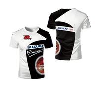 LPPALsjd T-Shirts pour Hommes Vêtements De Sport pour Suzuki Impression Ras du Cou T-Shirts Polos Doux Coupe Ajustée Manches Courtes 3D Entraînement Demi-Manches-A||XL