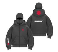 LPPALsjd Veste Ample À Capuche pour Homme pour SU.ZU.K.I Hauts À Fermeture Éclair Complète Sweat À Capuche Imprimé Vêtements De Sport À Capuche Vêtements D'extérieur-HuiS||M