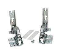 LPPP Charnière réfrigérateur compatible avec Bosch Siemens 481147 lot de 2 | Pour AEG 4071314258, Miele 05546050, métal, charnière pour réfrigérateur, congélateur et combiné réfrigérateur-congélateur