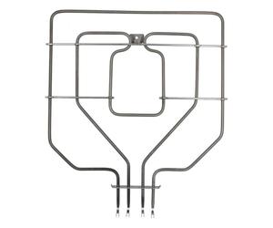 LPPP Résistance voûte four compatible avec Bosch Siemens 00773539 2800W | Compatible Neff Constructa, double résistance gril, 230 V, 380 × 435 mm, métal, remplace EGO OEM 20.25899.000