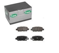 LPR Brakes Plaquettes de frein arrière LPR 05P857 Jeu de 4