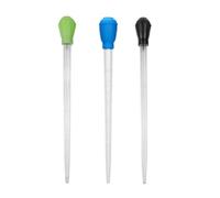 Lpraer Lot de 3 seringues longues pour aquarium - 50 ml - Engrais liquide - Pipette compte-gouttes - Poire à dinde pour poissons marins - Outil d'alimentation pour poissons et coraux