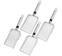 Lpraer Lot de 4 tamis à compost de jardin avec poignée en acier inoxydable 2/2,8/3,8/5 mm - Tamis à sable - Tamis à terre - Tamis de jardin pour sable, pierres, terre, compost