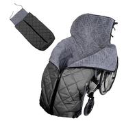 LPRYAO Chancelière pour fauteuil roulant | Chancelière pour fauteuil roulant adulte en hiver | Sac de fauteuil roulant | Chancelière pour adultes | Couverture coupe-vent Taille universelle (noir)