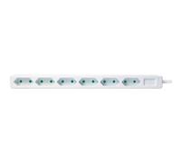 [LPS231] LogiLink Multiprise Euro, 6 prises, sans interrupteur, blanc