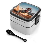 LPSADGF Boîte à déjeuner pour femme avec couvercle anti-fuite et boîte à goûter