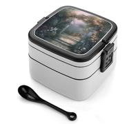 LPSADGF Boîte à déjeuner pour femme Secret Garden avec couvercle anti-fuite et boîte à goûter