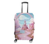 LPSADGF Candy Land - Housse de protection pour valise de voyage avec impressions double face, ajustement universel de 45,7 à 81,3 cm, lavable et anti-rayures, blanc, L, Coloré