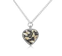 LPSADGF Collier funéraire doré et blanc avec pendentif en forme de papillon noir pour animaux de compagnie, collier urne funéraire pour chien et chat avec longue chaîne, collier urne funéraire pour