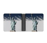 LPSADGF Green Tree of Life Portefeuille en cuir avec pince à billets pour homme avec 6 emplacements pour cartes, 2 poches cachées, statue de la liberté, Taille unique, Moderne