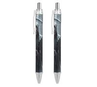 LPSADGF Grim Reaper - Lot de 2 stylos à bille rétractables lisses avec encre à séchage rapide, prise en main confortable, pour un usage quotidien, fournitures de bureau pour professionnels
