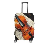 LPSADGF Housse de protection pour bagage de partition de violon - Housse de valise de voyage avec impressions double face, ajustement universel de 45,7 à 81,3 cm, lavable et anti-rayures, blanc, S