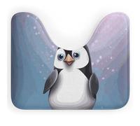 LPSADGF I Love Penguins Tapis de toilette en forme de U - Tapis de bain ultra doux super absorbant avec dos antidérapant, séchage rapide, lavable pour la plupart des salles de bains
