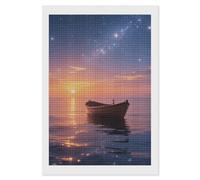 LPSADGF Kit de peinture diamant pour adultes - Océan après tempête - Peinture par numéros - Pour adultes et débutants - 5D - Carrés à pois - Décoration murale - 20,3 x 30,5 cm