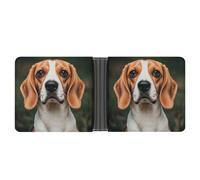 LPSADGF Portefeuille en cuir avec 6 emplacements pour cartes, 2 poches cachées, Beagle Dog, Taille unique, Moderne
