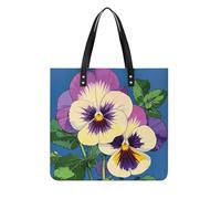 LPSADGF Sac fourre-tout en cuir avec boucle magnétique pour femme Motif étoile de mer, Imprimé Pensée Perfection, 39x39cm