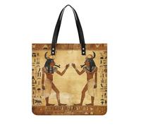 LPSADGF Sacs fourre-tout égyptiens antiques pour femme - Sac à main en cuir - Trousse de maquillage avec boucle magnétique - Sac décontracté, Égypte ancienne, 39x39cm