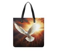 LPSADGF Sacs fourre-tout égyptiens antiques pour femme - Sac à main en cuir - Trousse de maquillage avec boucle magnétique - Sac décontracté, Dove Sun Art, 39x39cm