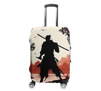 LPSADGF Samurai Housse de protection pour bagage - Housse de valise de voyage avec impressions double face, ajustement universel de 45,7 à 81,3 cm, lavable et anti-rayures, blanc, M, Coloré