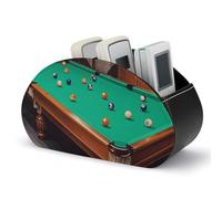 LPSADGF Support de télécommande de billard, boîte de rangement pour télécommande TV, organiseur de bureau en cuir, porte-crayons en polyuréthane, organisateur de papeterie pour salon et bureau (5