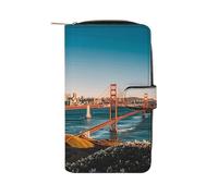 LPSADGF The Ghost of Skateboards Portefeuille avec 12 emplacements pour cartes - Portefeuille long en cuir synthétique, porte-monnaie à fermeture éclair et fenêtre pour carte d'identité, portefeuille