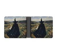 LPSADGF The Witch of Darkness Portefeuille en cuir avec pince à billets pour homme avec 6 emplacements pour cartes, 2 poches cachées, La sorcière des ténèbres, Taille unique, Moderne