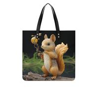 LPSADGF The Witch of Darkness Sac fourre-tout en cuir pour femme avec boucle magnétique, Écureuil en résine, 39x39cm