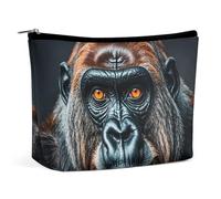 LPSADGF Trousse de toilette pour femme avec fermeture éclair - Légère et mignonne - Pour voyage, accessoires, essentiels, A Gorilla, One size