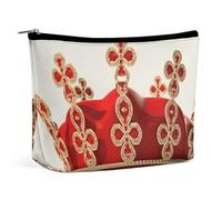 LPSADGF Trousse de toilette pour femme avec image de forme rouge - Portable - Trousse de maquillage de voyage avec fermeture éclair - Légère et mignonne - Organiseur de maquillage pour voyage