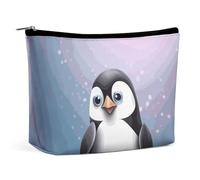 LPSADGF Trousse de toilette pour femme - Trousse de maquillage portable avec fermeture éclair - Légère et mignonne - Organiseur de maquillage pour voyage, accessoires, essentiels, I Love Penguins, One
