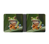 LPSADGF Wild Ducks And Tree Portefeuille en cuir avec pince à billets pour homme avec 6 emplacements pour cartes, 2 poches cachées, Grenouille Peace Tree, Taille unique, Moderne