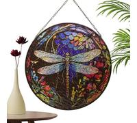 Lpsdssre Attrape-Soleil en Vitrail,20 Cm Décoration D'Intérieur en Vitrail - Pendentif Décoration Fenêtre | pour Chambre Bureau Nursery Jardin Patio Balcon Porche Porte Entrée Voiture Amateurs Nature