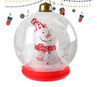 Lpsdssre Boules De Noël Gonflables, Sphère Décorative Gonflable, Ornements Éclairés avec Bonhomme de Neige à l'Intérieur Décorations de Fêtes pour Entrée Porche Allée Jardin Intérieur