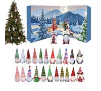 Lpsdssre Calendrier De L'Avent Gnomes De Noël | Calendrier De L Avent 24 Jours Avec Figurines De Gnomes,Décor de Maison de Fêtes pour Femmes Hommes Adultes la Famille et